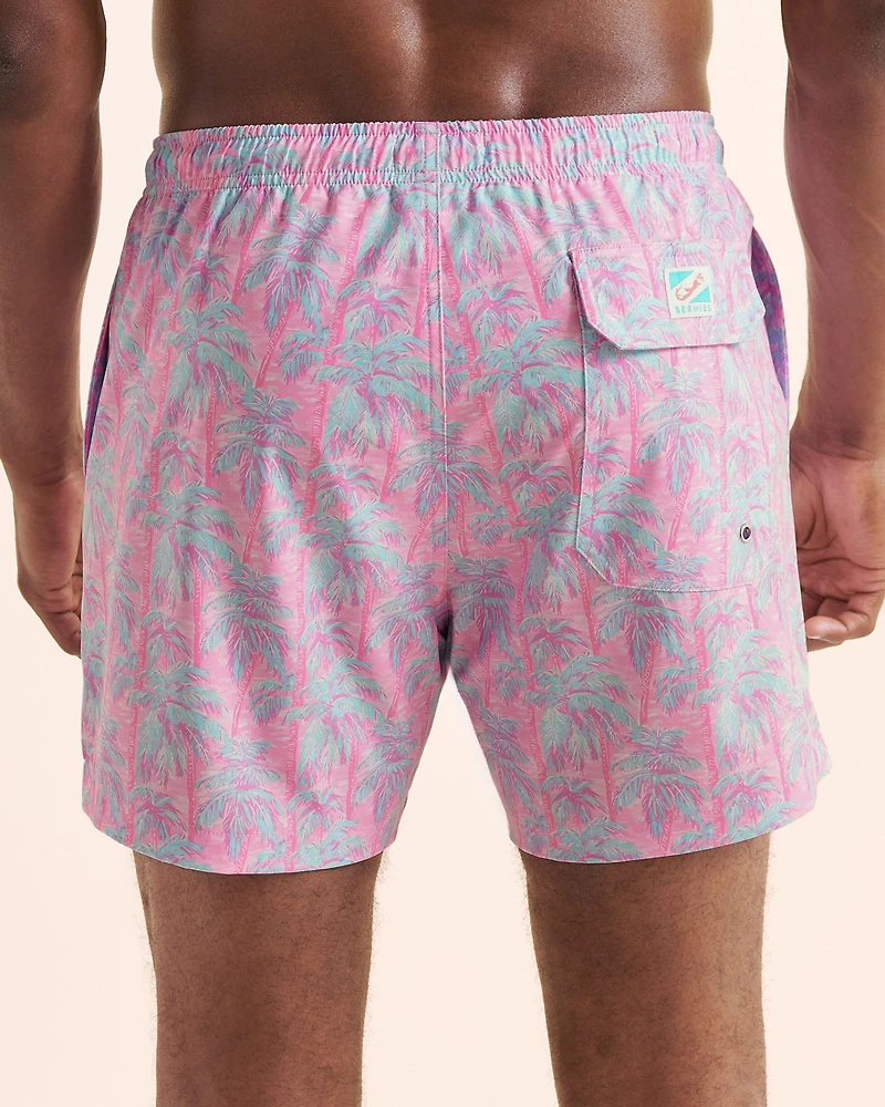 Maillot classique palmiers avec doublure de compression