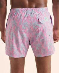 Maillot classique palmiers avec doublure de compression