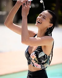 Coastal Heaven Wrap One-Piece Swimsuit