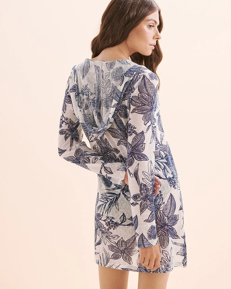 Tunique à capuche manches longues Hacci