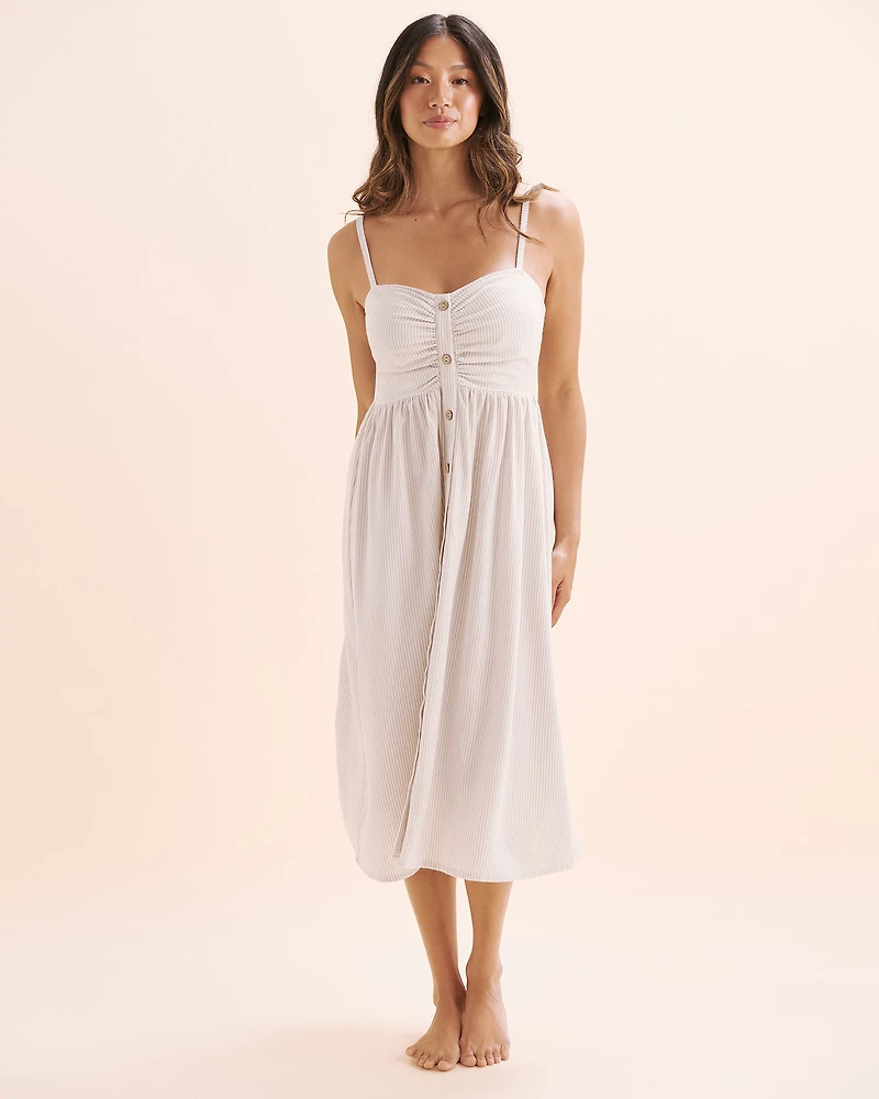 Front-buttoned dress