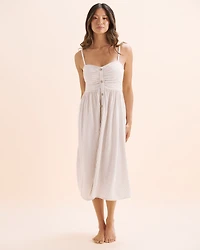 Front-buttoned dress