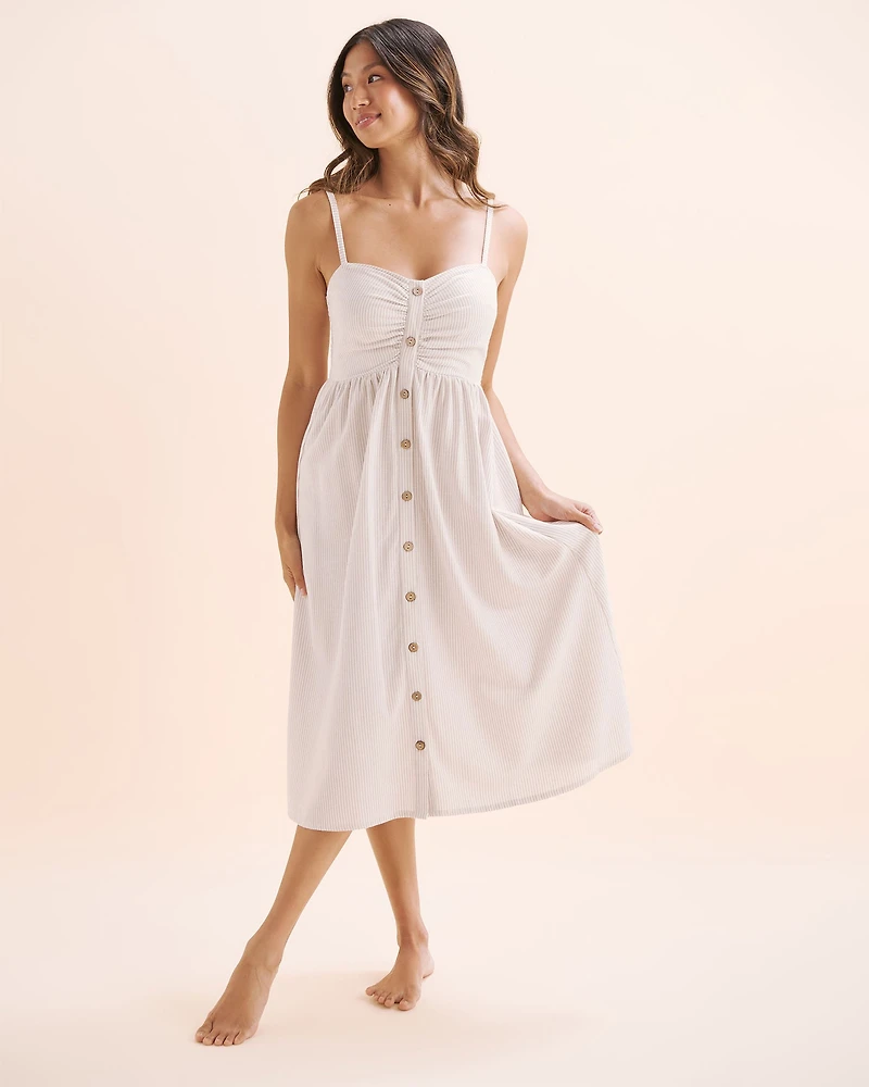 Front-buttoned dress