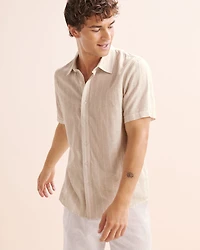 Stripe Linen Blend Shirt