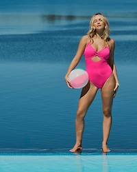 Ribbed One-Piece Swimsuit