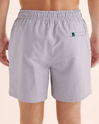 Seersucker Long Liner Volley Swimsuit