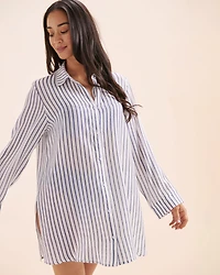 Chemise voile à rayures