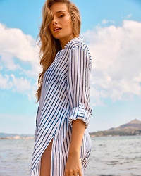 Striped Voile Shirt