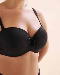 Haut de bikini bandeau bonnet D noué