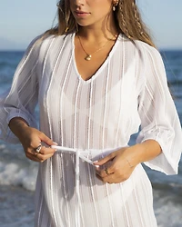 Tunique manches longues en crochet