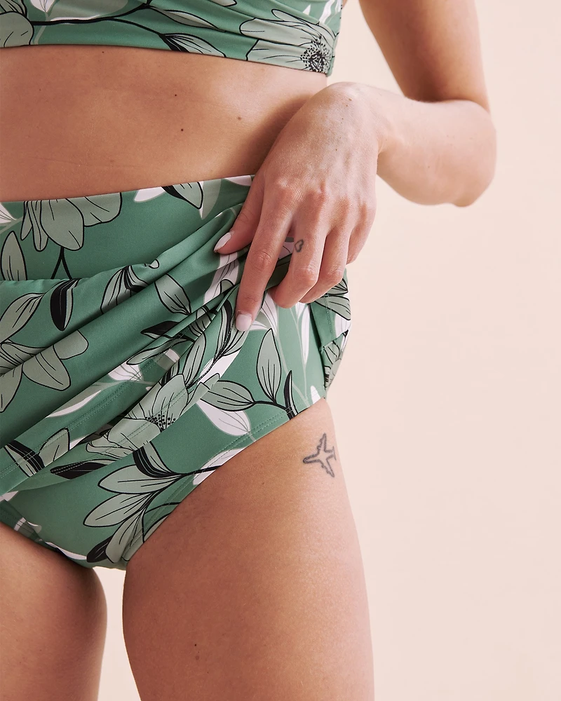 Botanical Dream High Waist Swim Skirt