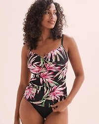 Island Life D Cup Twisted Tankini Top