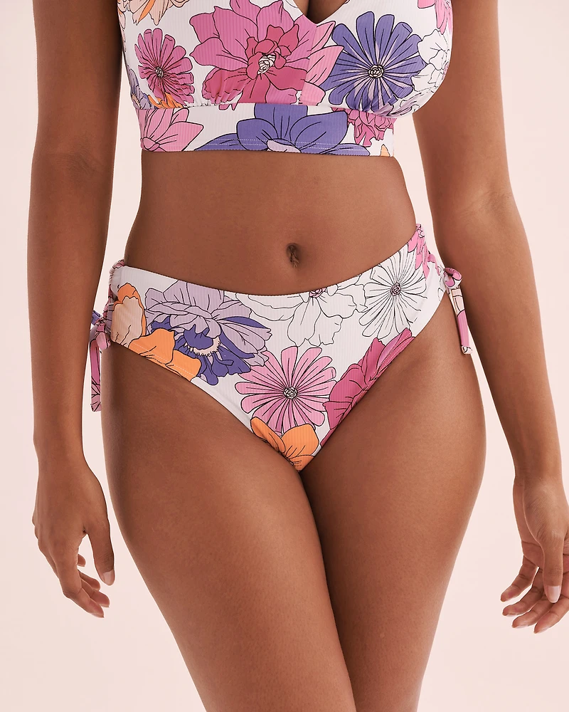 Bas de bikini noué aux hanches Floral Bloom