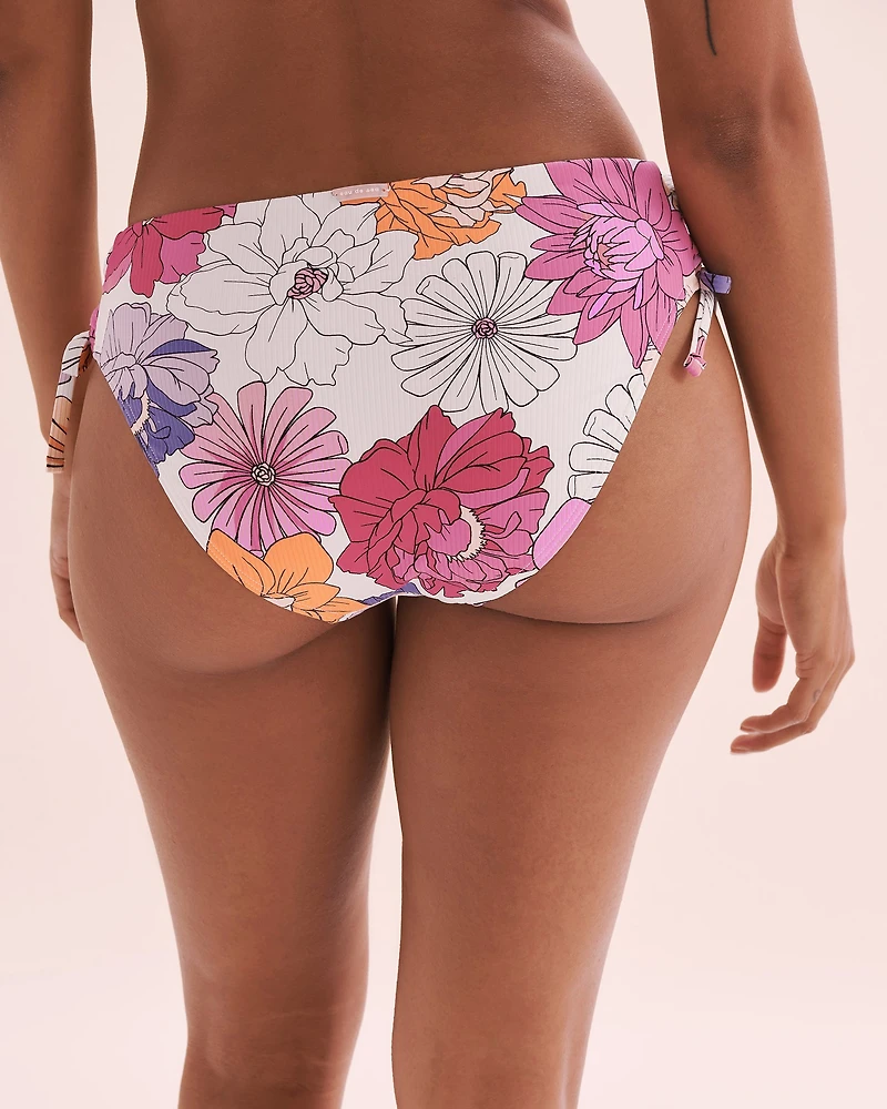 Bas de bikini noué aux hanches Floral Bloom