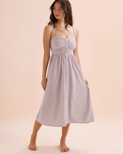 Long Button-down Dress