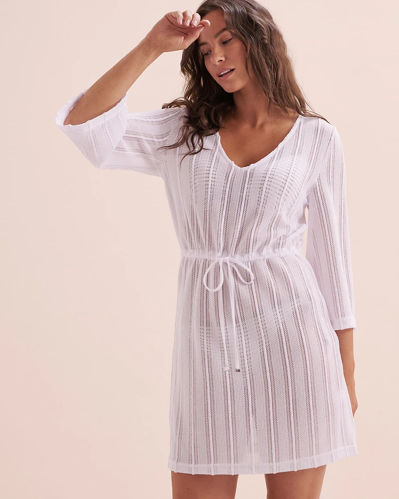 Tunique manches longues en crochet