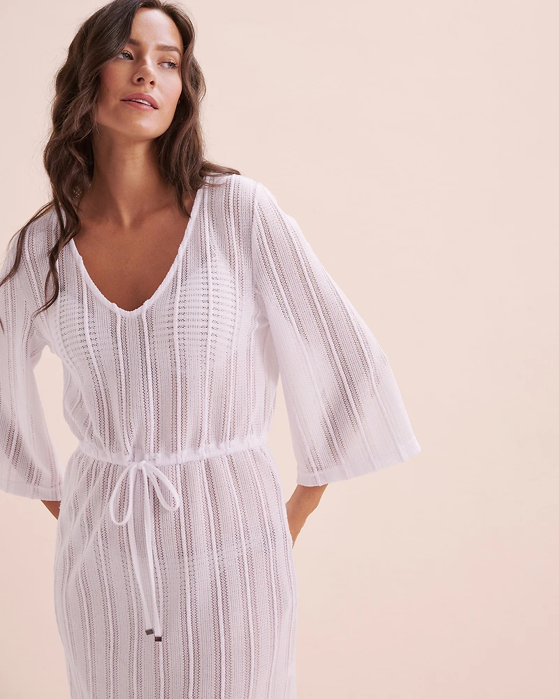 Tunique manches longues en crochet