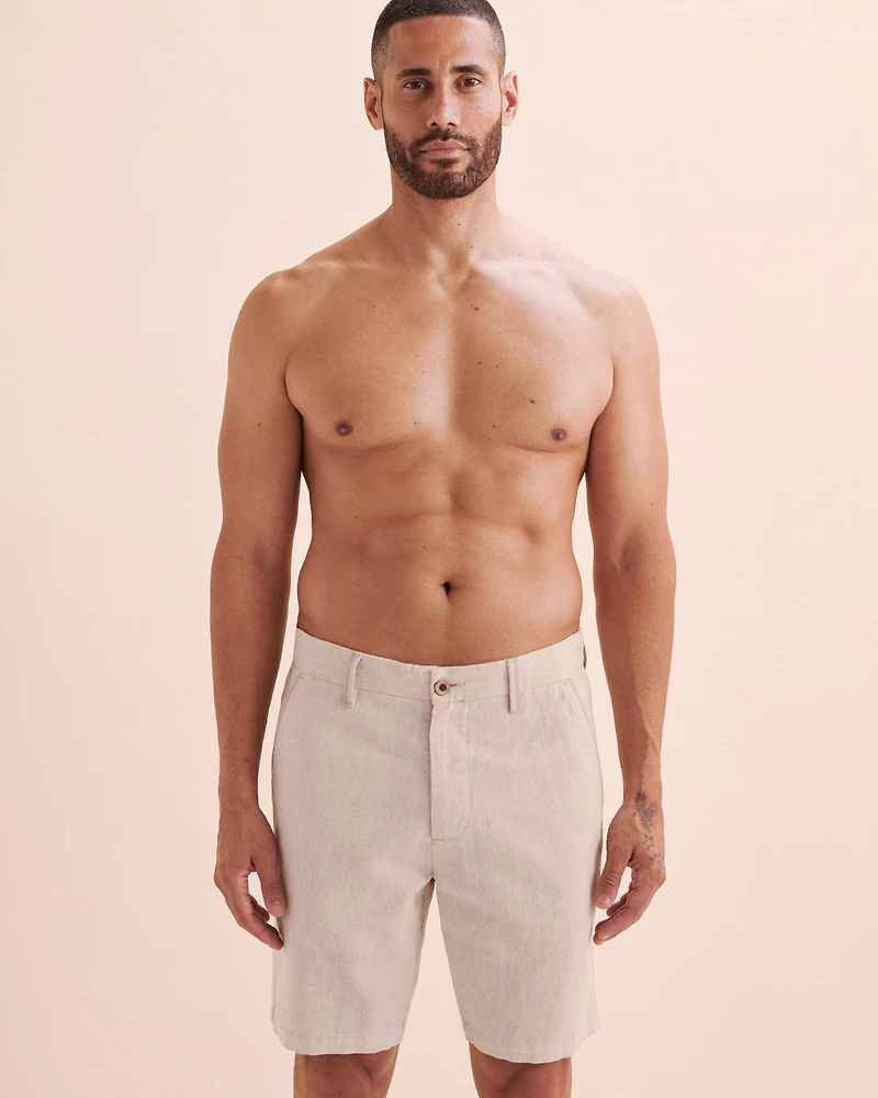 Short bermuda en lin