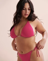 Ring Detail Triangle Bikini Top