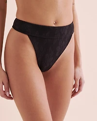 Bas de bikini cheeky jacquard