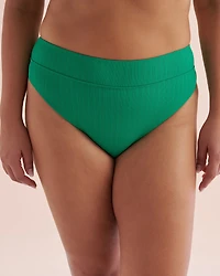Bas de bikini cheeky taille mi-haute Emerald