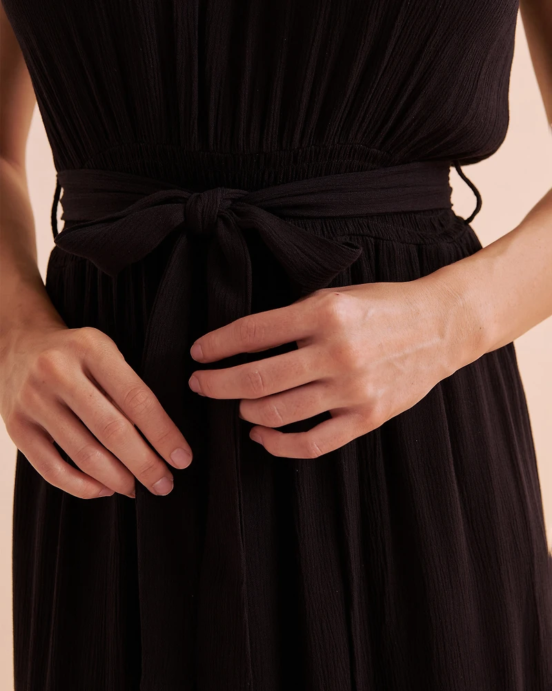 Robe longue en gaze