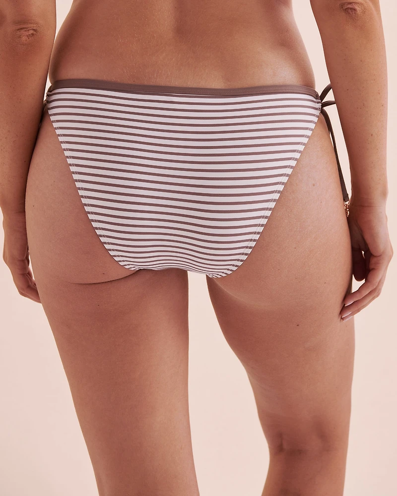 Bas de bikini noué aux hanches Coastal Stripes