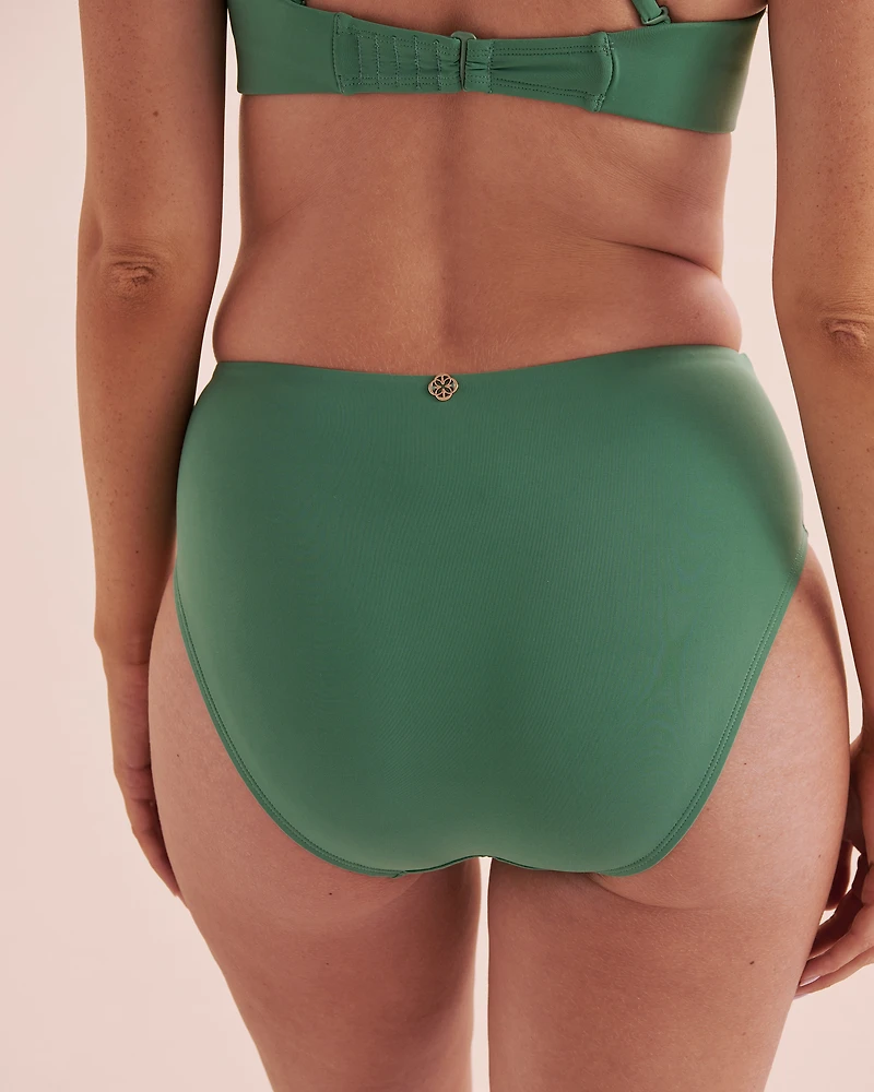 Bas de bikini taille mi-haute drapée Botanical Dream