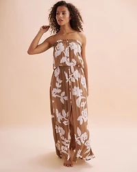 Floral Long Sleeveless Dress