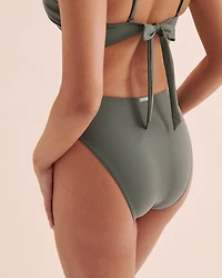 Tropical Shore High Leg Brazilian Bikini Bottom