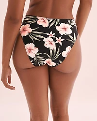 Tropical Shore High Leg Brazilian Bikini Bottom