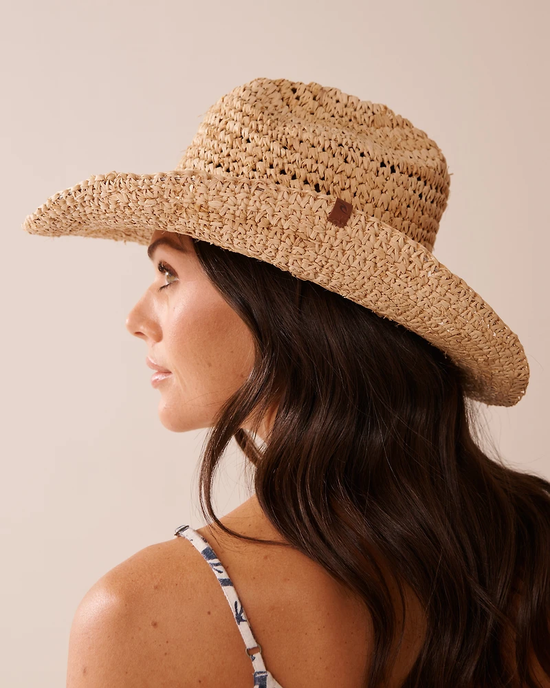 Chapeau de cow-girl en paille