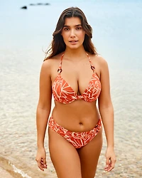 Bas de bikini bande taille pliée Sunset Portofino