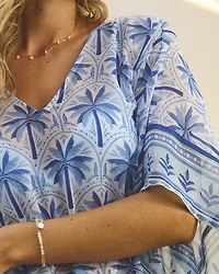 Mykonos Palm Chiffon Tunic