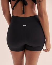 Blue Coastal High Waist Swim Short