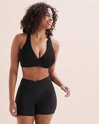 Blue Coastal High Waist Swim Short