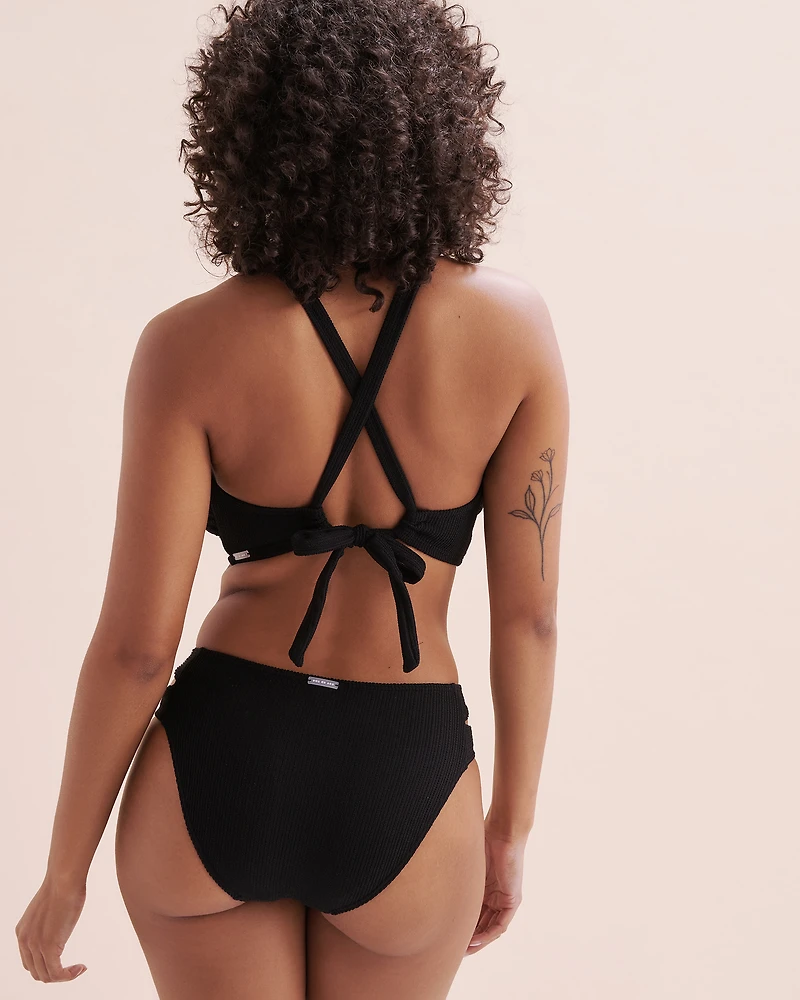 Haut de bikini bralette bonnet D texturé Blue Coastal