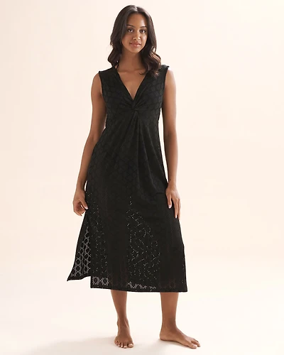 Eyelet Maxi Dress