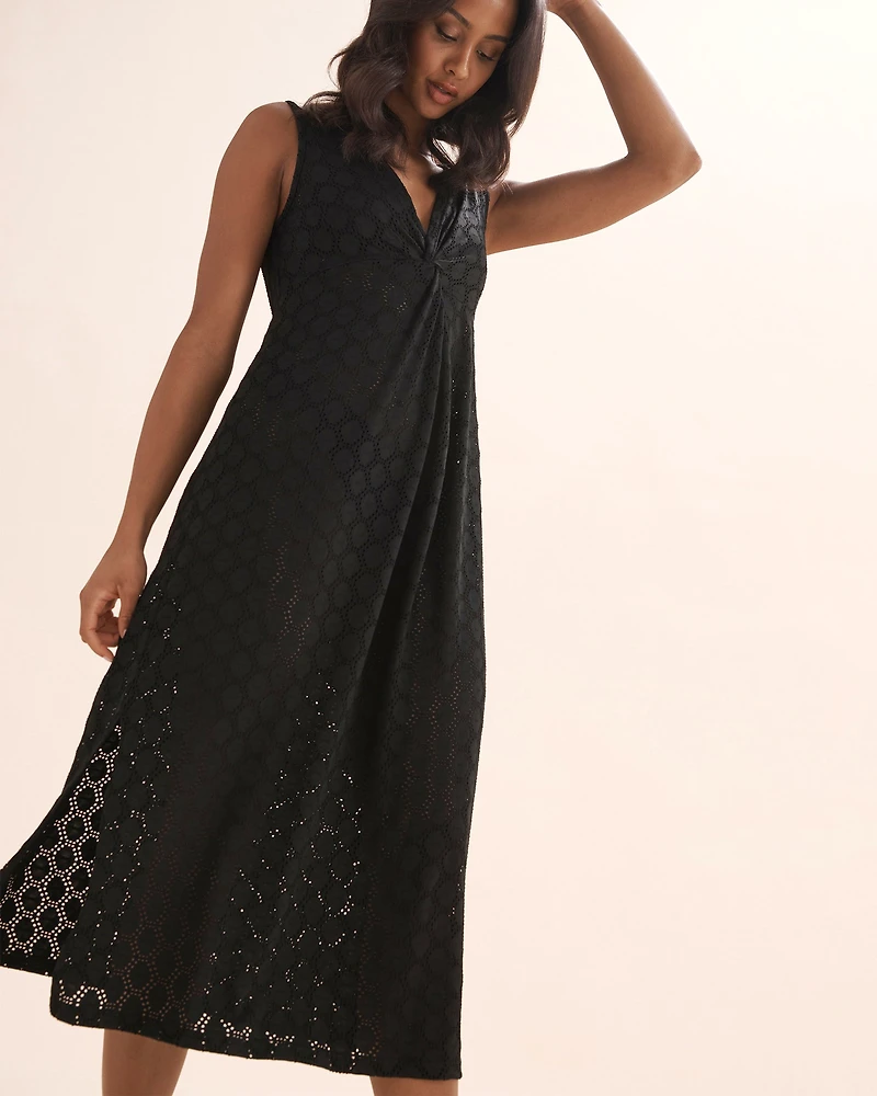 Eyelet Maxi Dress