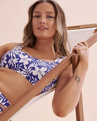 Blue Coastal Bralette Bikini Top