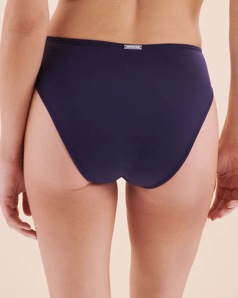 Bas de bikini brésilien taille haute Blue Coastal