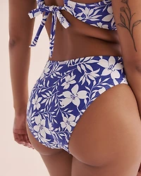 Bas de bikini brésilien taille haute Blue Coastal