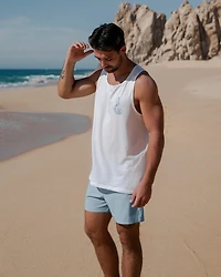 Flower surf tank top