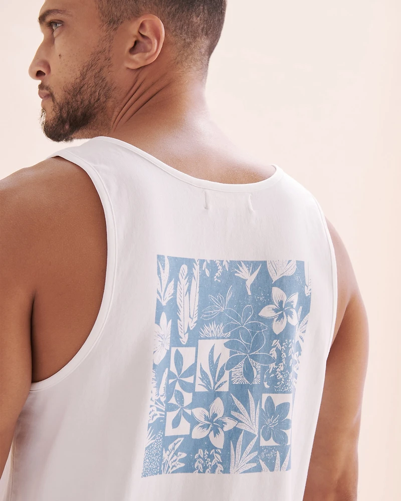 Flower surf tank top