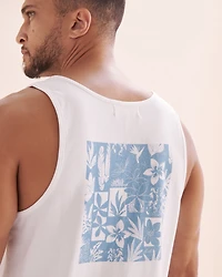 Flower surf tank top