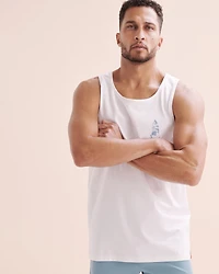 Flower surf tank top