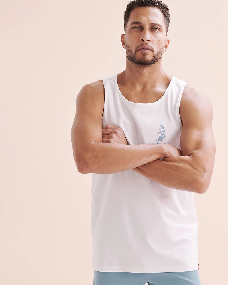 Flower surf tank top