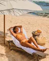 Honolulu Textured Low Waist Thong Bikini Bottom