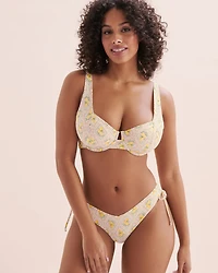 Lemon Garden D Cup Plunge Bikini Top