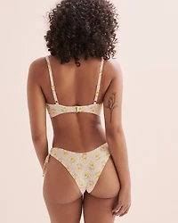 Lemon Garden D Cup Plunge Bikini Top